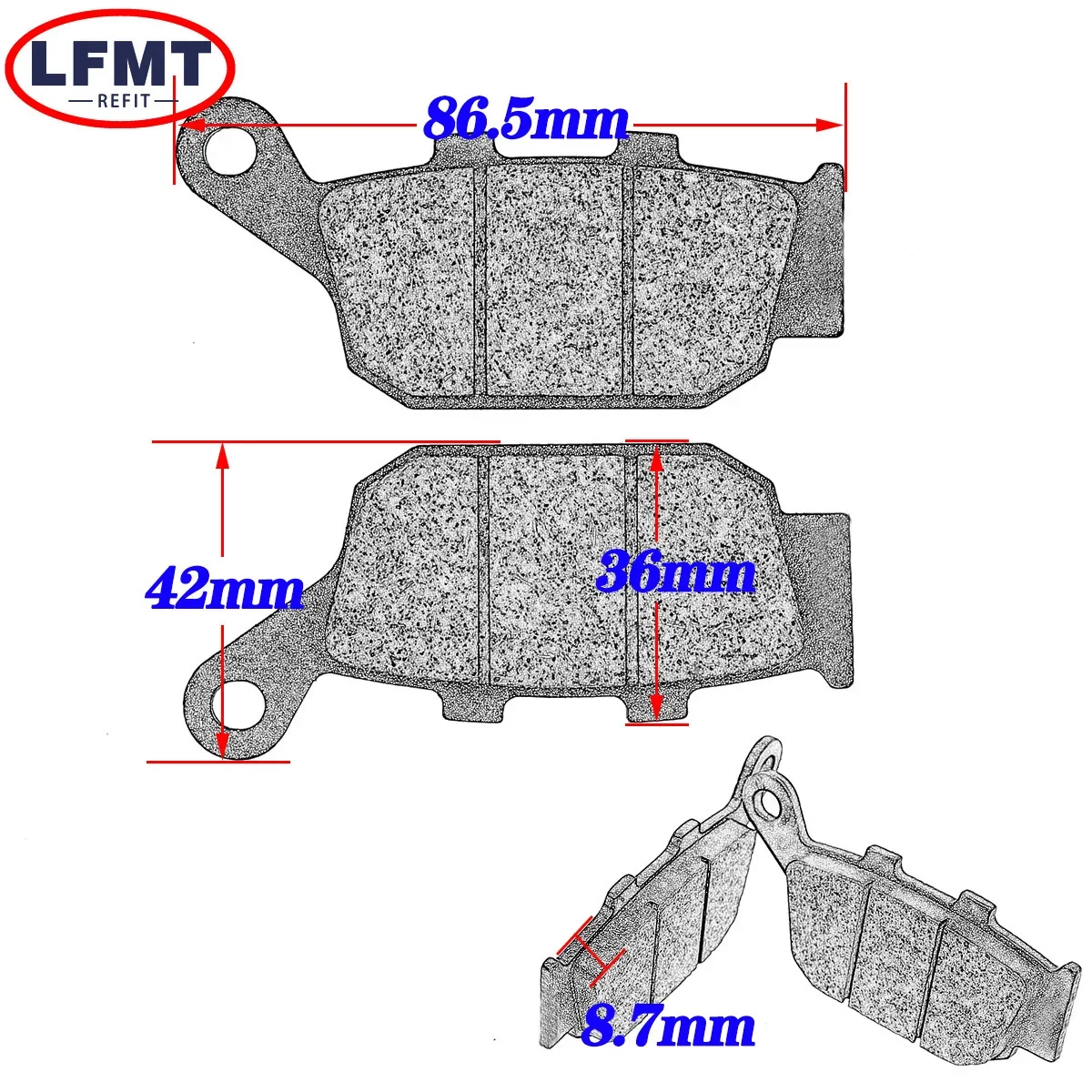 For HONDA Motorcycle Front and Rear Brake Pads XL600 XL650 XL700 XRV750 VV VW VX VY V1 V9 VA Transalp XL XRV 600 650 700 750