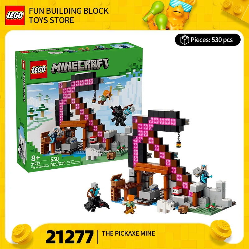 ليجو ماين كرافت 21277 كلاسيك ماين بيك لغز كتل الأولاد والبنات ألعاب ألغاز هدية