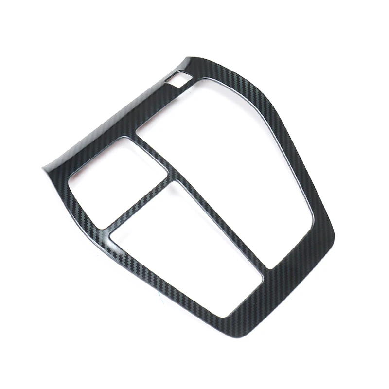 

For Toyota RAV4 XA50 2019 2020 2021 2022 2023 2024 Hybrid Stainless Steel Car Gear Shift Panel Cover Trim Sticker Carbon Fiber