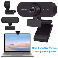 USB HD 1080P/2K Web Camera Autofocus with Microphone Computer Web Camera PC Webcam for PC/Laptop Conferencing and Video Calling
