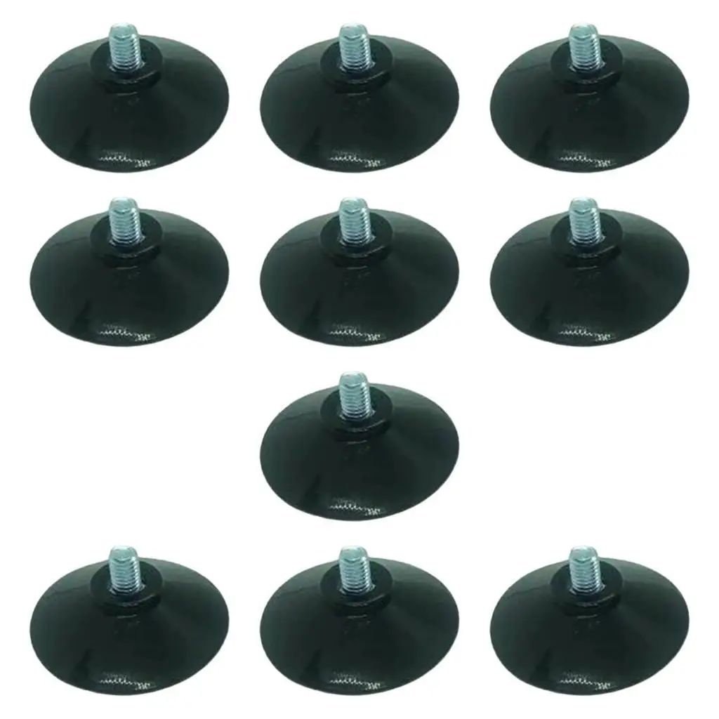 10Pcs Suction Cup with Screw M6 Diameter Lightweight Hanging Keys Easy Installation Multipurpose Oil Resistant for Household