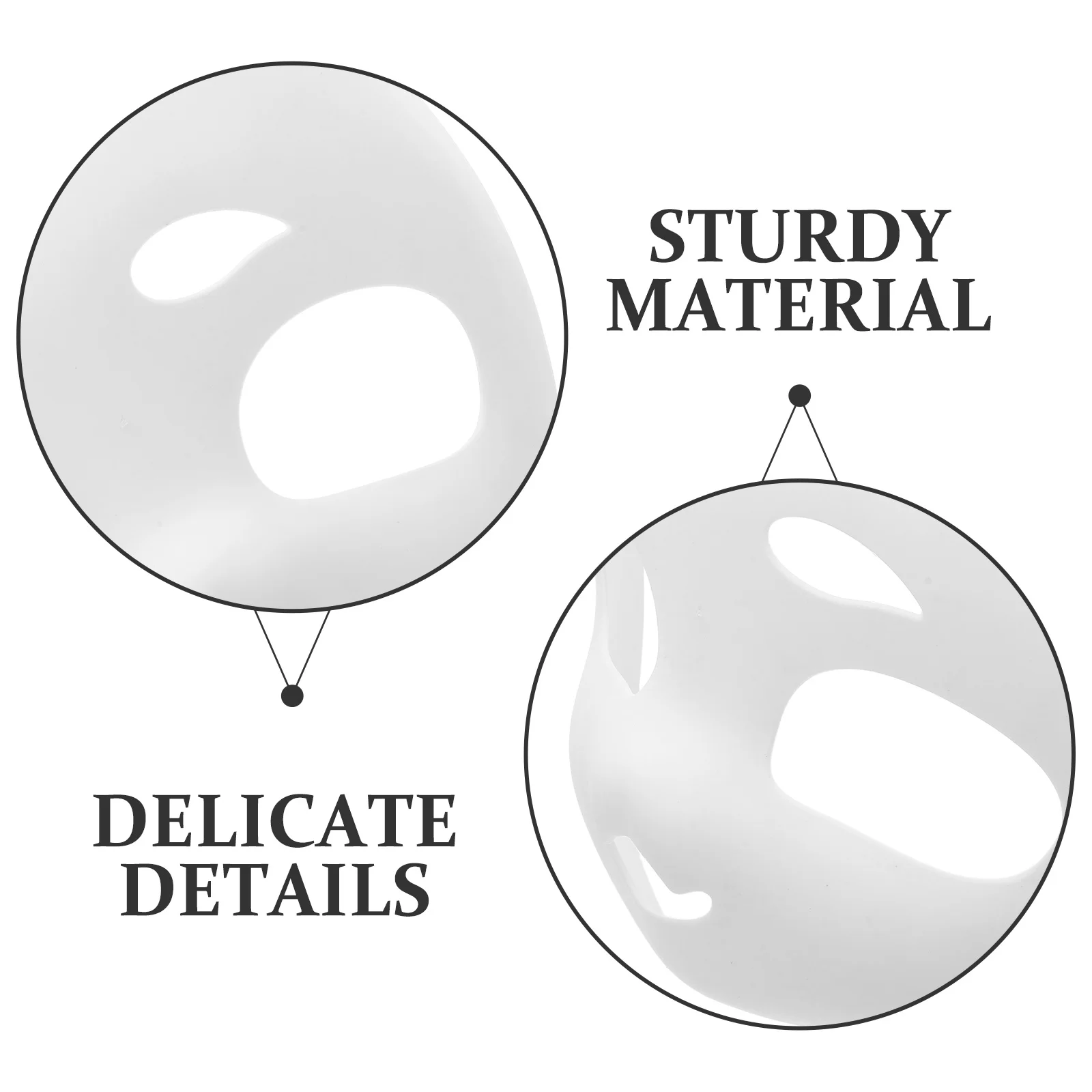 Máscara de disfraz de Animal en blanco blanco, Base de cabeza de plástico, máscara de Fursuit DIY para Halloween, accesorio de fiesta de Cosplay, equipo peludo