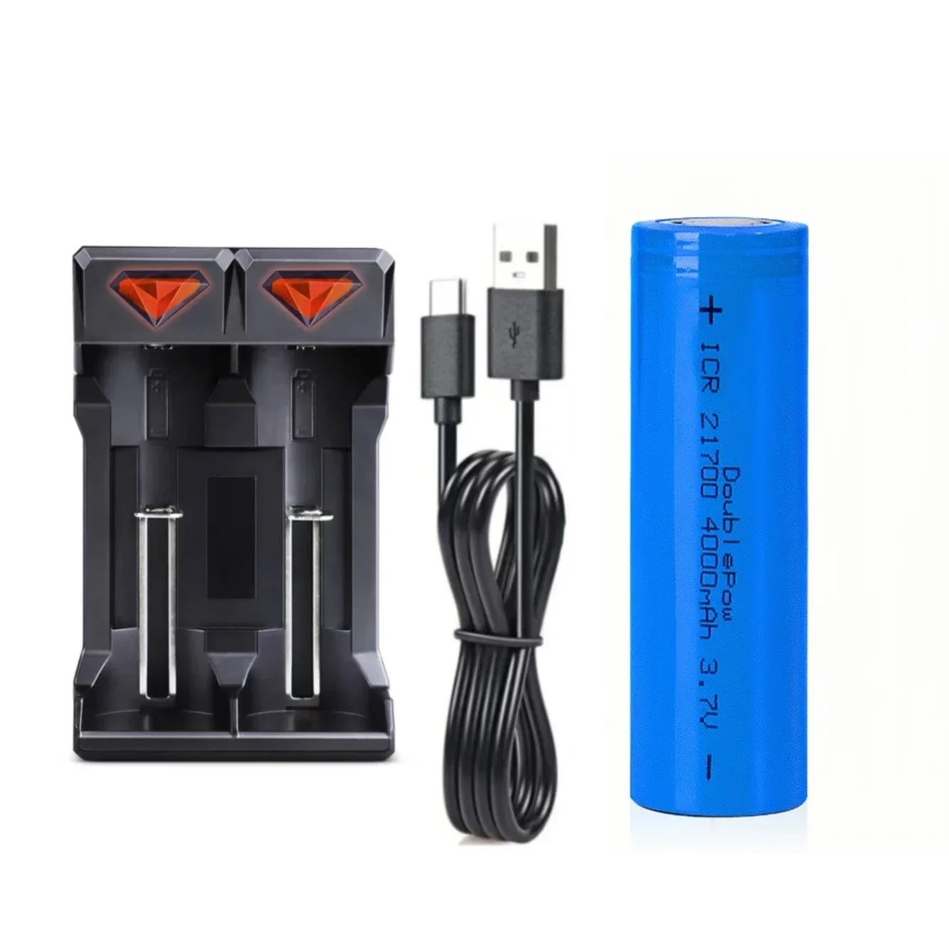 21700 batería 3,7 V 4000mAh cargador de batería de litio recargable para robot aspirador linterna Walkie talkie