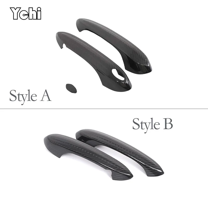 For Toyota GR Supra A90 MK5 2019-2024 For BMW Z4 Real Carbon Fiber Outside Exterior Door Handle Cover Trim
