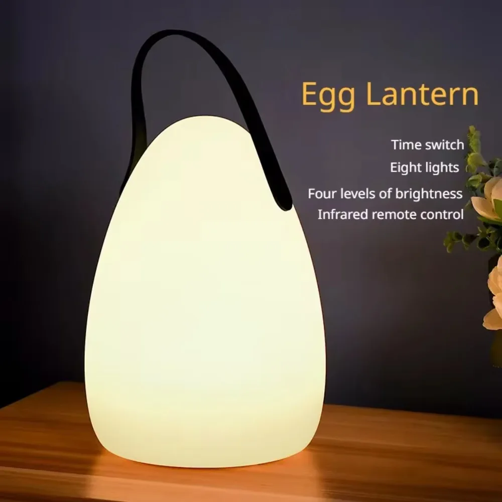 LED Lamp Bedroom Bedside Wireless Outdoor Nordic Simple Portable Portable Lamp Colorful Charging Remote Control Atmosphere Lamp