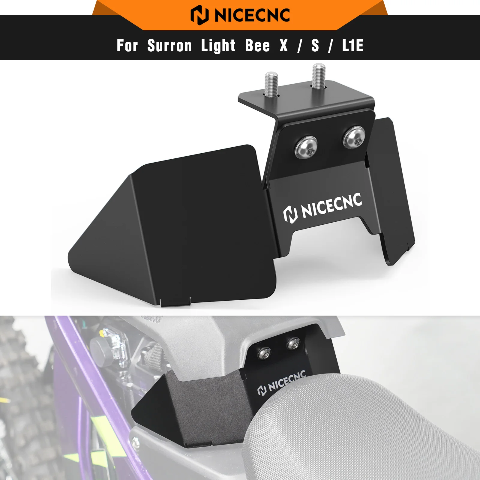 

NICECNC For Surron light bee X Electric Dirt Bike 53MM Rise Battery Lock Increase Code Aluminum For Segway X160 X260 2024 2025