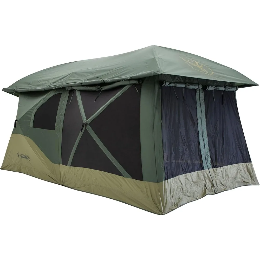 

Hub Tent Overland Edition, Easy 90 Second Set-Up, Waterproof, UV Resistant, Footprint, All-Terrain Stakes, 4-8 Person