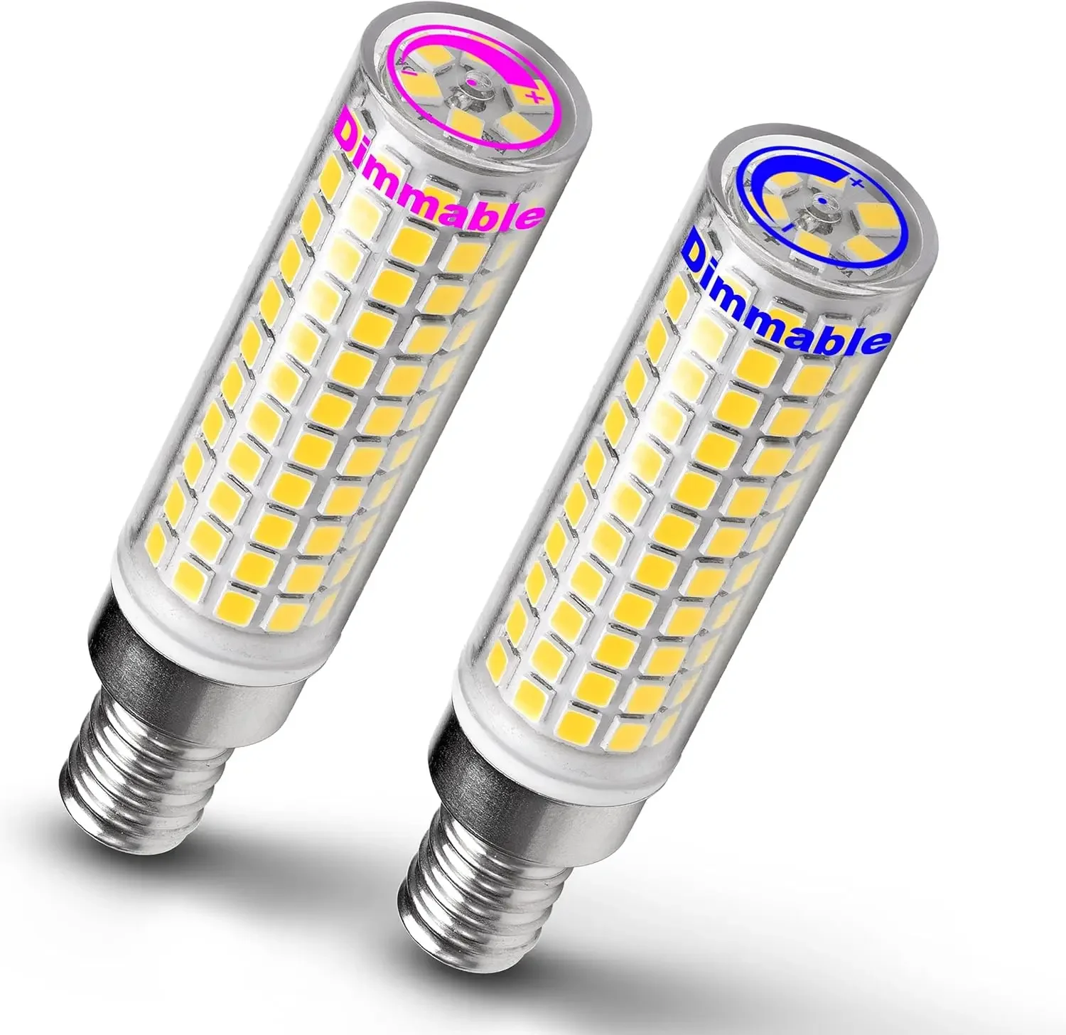 

Dimmable E12 LED Candle Bulbs 12W 4000K Natural White – 100W Equivalent, 2-Pack For Chandelier & Ceiling Fan