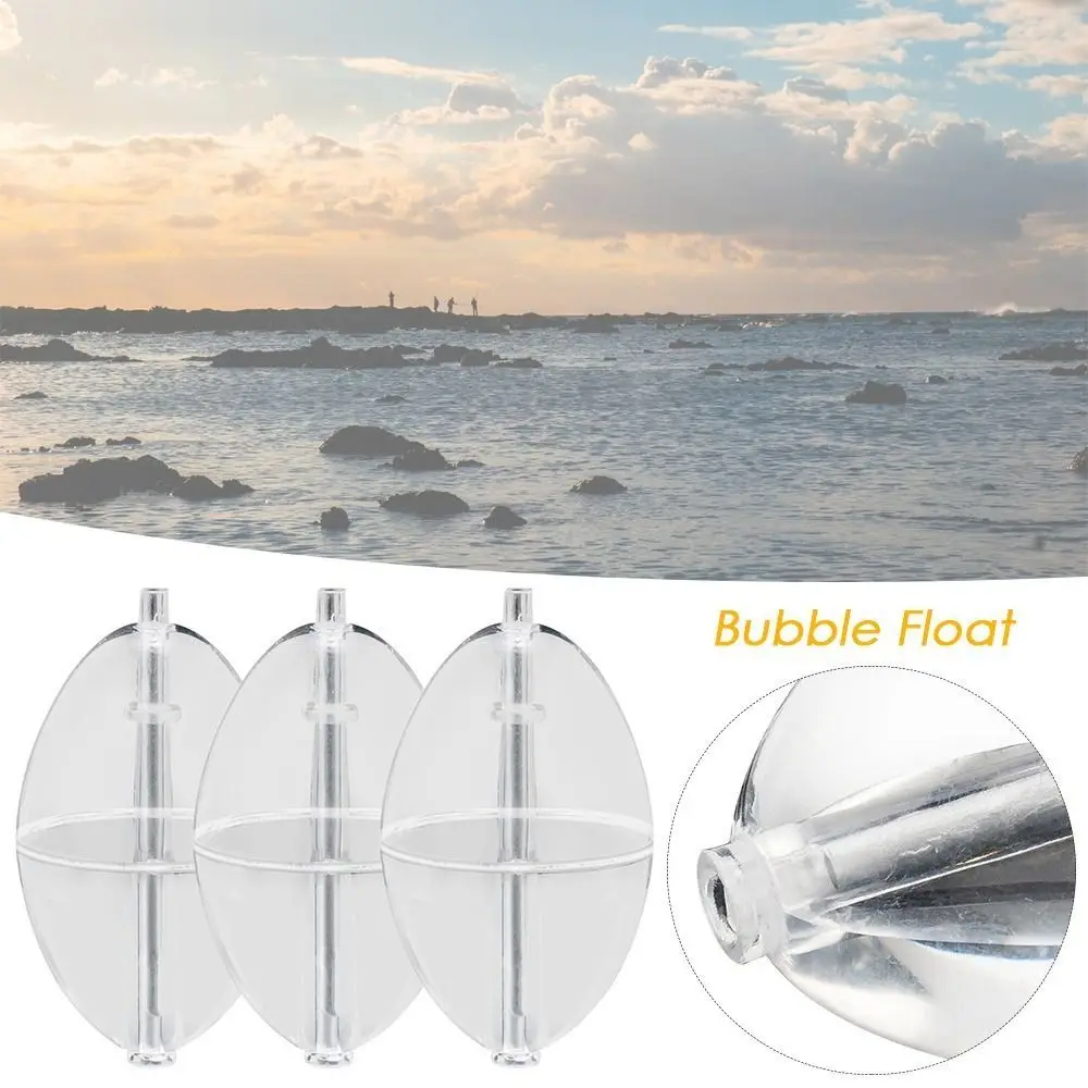 1Pcs Fishing Float Buoy Bobber Strike Indicator PVC Plastic Clear Surface Float Water Bubble Float Transparent Slip Bobber