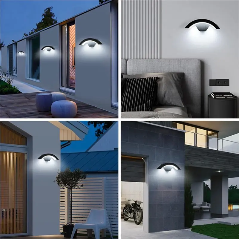 Lampada da Parete LED in Alluminio FAST-2X, Impermeabile, per Esterni e Interni