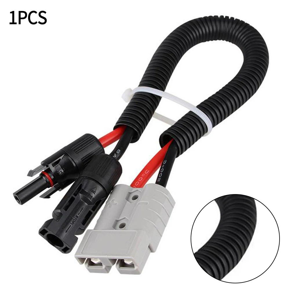 

50A Solar Panel Cable, Y-type Adapter Connector, 30cm Plugss To Solar Panel Cable Solar Photovoltaic Connector Tool Accessories