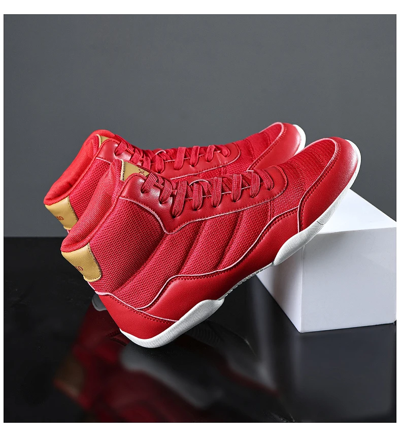 2026 Neue Trainings-Ringerschuhe für Männer und Frauen Fitness-Boxschuhe Atmungsaktive Mesh-Boxschuhe für Männer Hochwertige Ringerschuhe – Detail 10