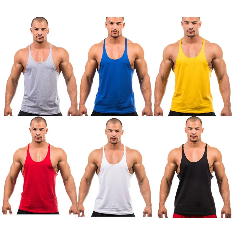 Bodybuilding Brand Tank Top Men Stringer Tank Top Fitness Singlet Sleeveless Shirt Workout Man Undershirt Clothing