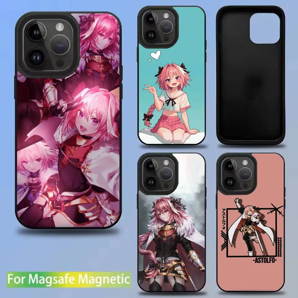 

Fate Apocrypha Astolfo Phone Case For iPhone 16,15,14,13,12,11,Pro,Max,Plus,Mini,SE New Magsafe Magnetic Wireless Charging