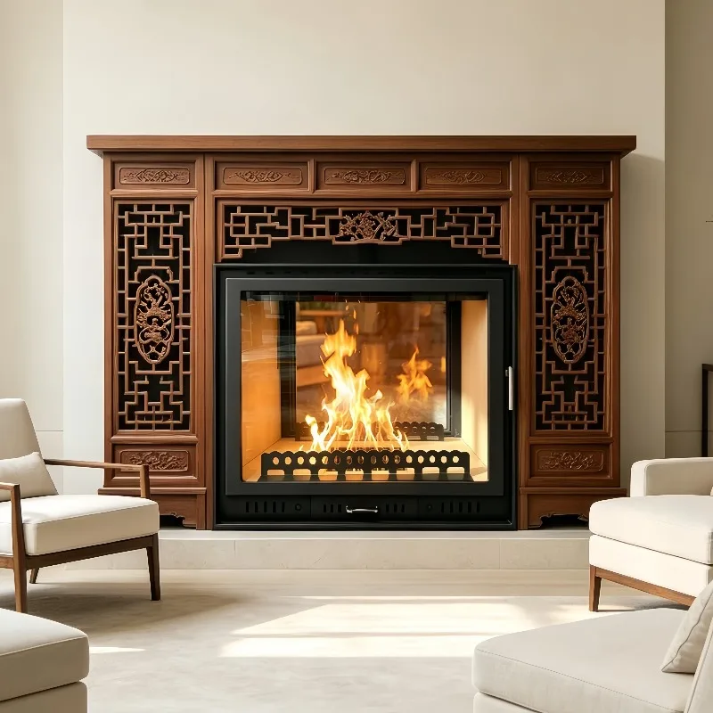 

24/7 Support Rustproof Double Sided Wood Burning Fireplace for Modern House Design
