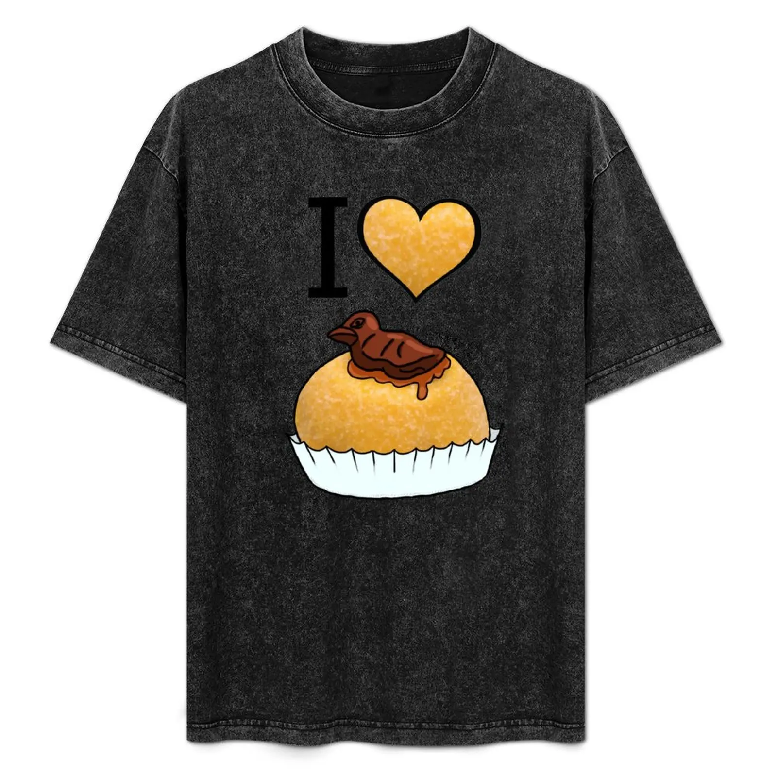 Me encanta Polenta e Osei (Dolce Bergamasco) camiseta hombre camisetas para hombre Camiseta de algodón