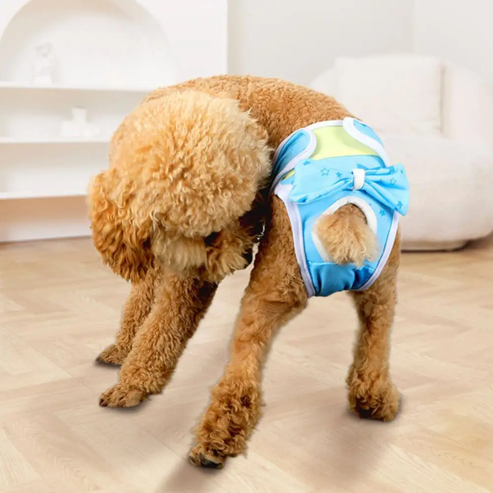 Breathable Pet Diaper Washable Dog Diapers for Female Dogs Heat Breathable Pet Physiological Panties Reusable Puppy for Dogs