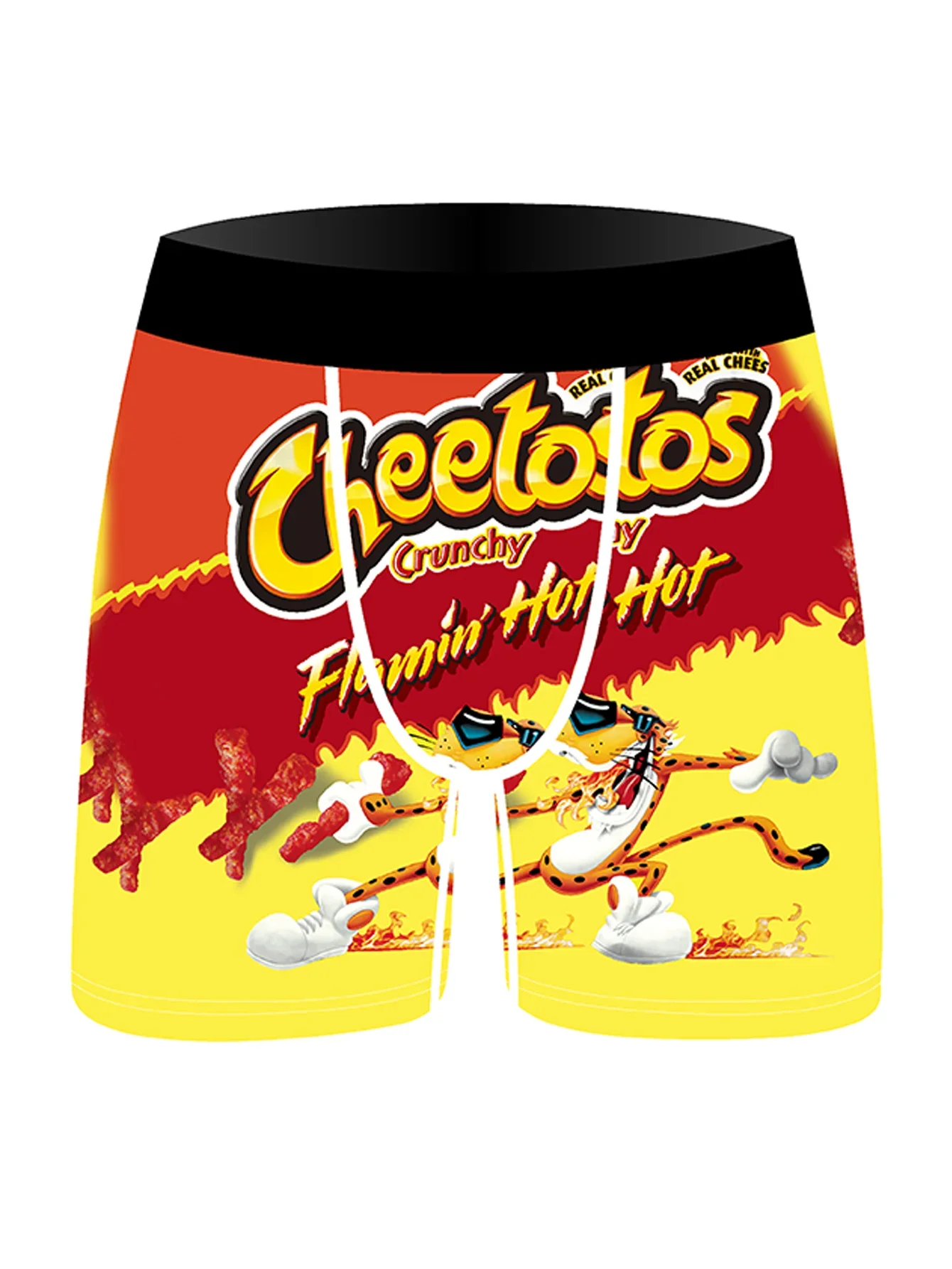 3Pcs Random Snack Cartoon Pattern Designed Men's Briefs Comfortable Ice-clear Refreshing and Dry Men's Underwear