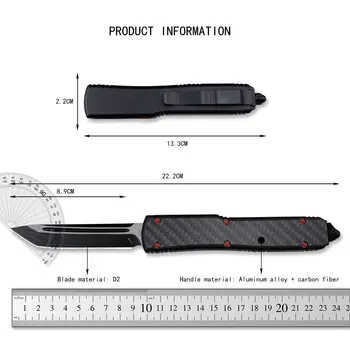 UT85 מתקפל סכין D2 להב חיצוני קמפינג וציד הגנה עצמית טקטי לחימה רב תכליתי חירום כלי גברים מתנה 10 best sales בלואטק - №8