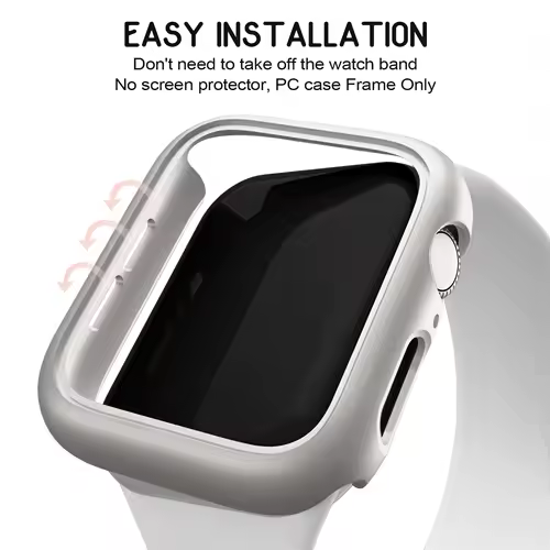 3pcs Hard PC Case For Apple Watch 45mm 41mm 38mm 42mm 40mm 44mm Matte Bumper Protective Case Frame for iWatch SE 9 8 7 6 5 4 3 2 - Image 4