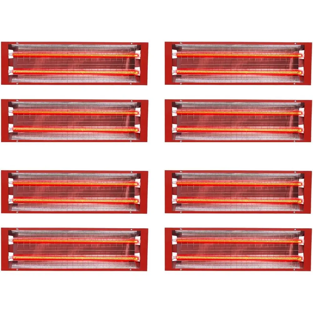 

2000W 8-Piece Automotive Infrared Paint Curing System for Body Repair and Paint Booths, 110V