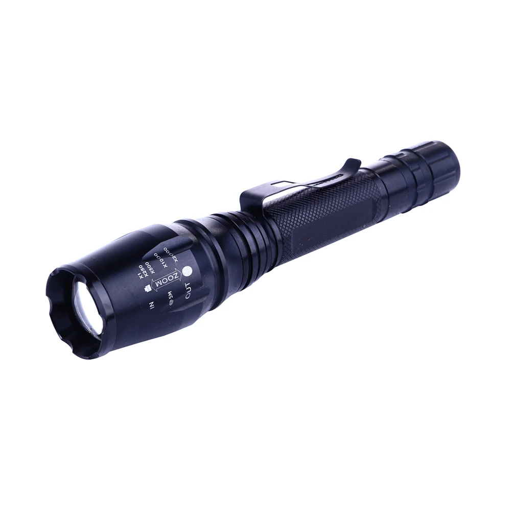 Professional Rechargeable Flashlight Zoom Tx6 Watton Wt-241 250/300 mt aluminium metal white light hunting, camping, Car, hotel,