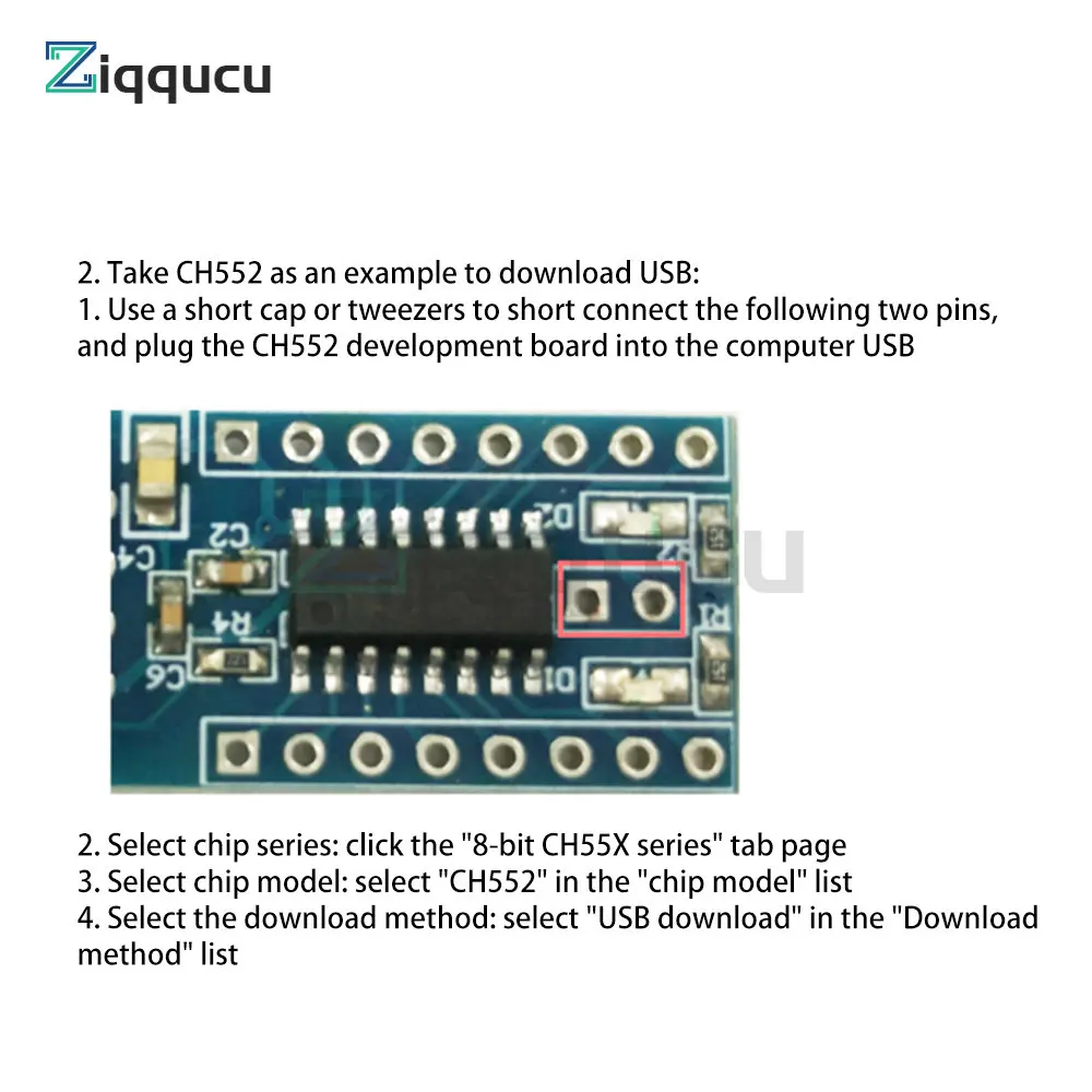 CH551 CH552 Chip Development Board Core Board 51 Single-Chip Microcomputer Module