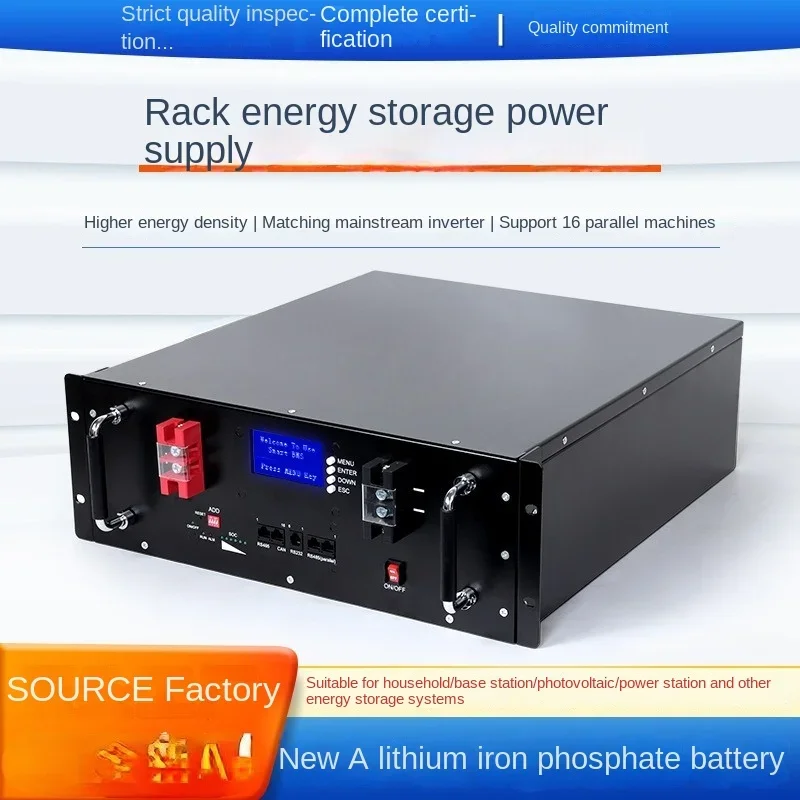 Rack Lithium Iron Phosphate Battery 51.2v200ah Base Station Stacking 10kWh Energy Storage Lithium Battery