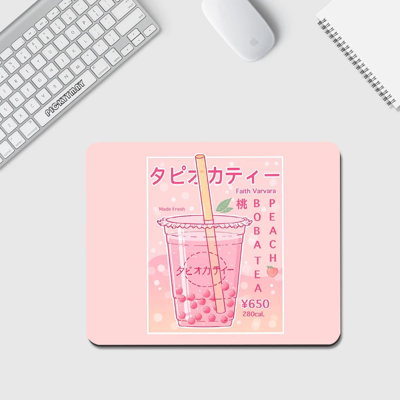 

Small Mouse Pad Cute Mousepad High Quality XS Laptop Mouse Mat Pink Office Desk Pad Design Desk Mat Little Table Rug 20x25cm