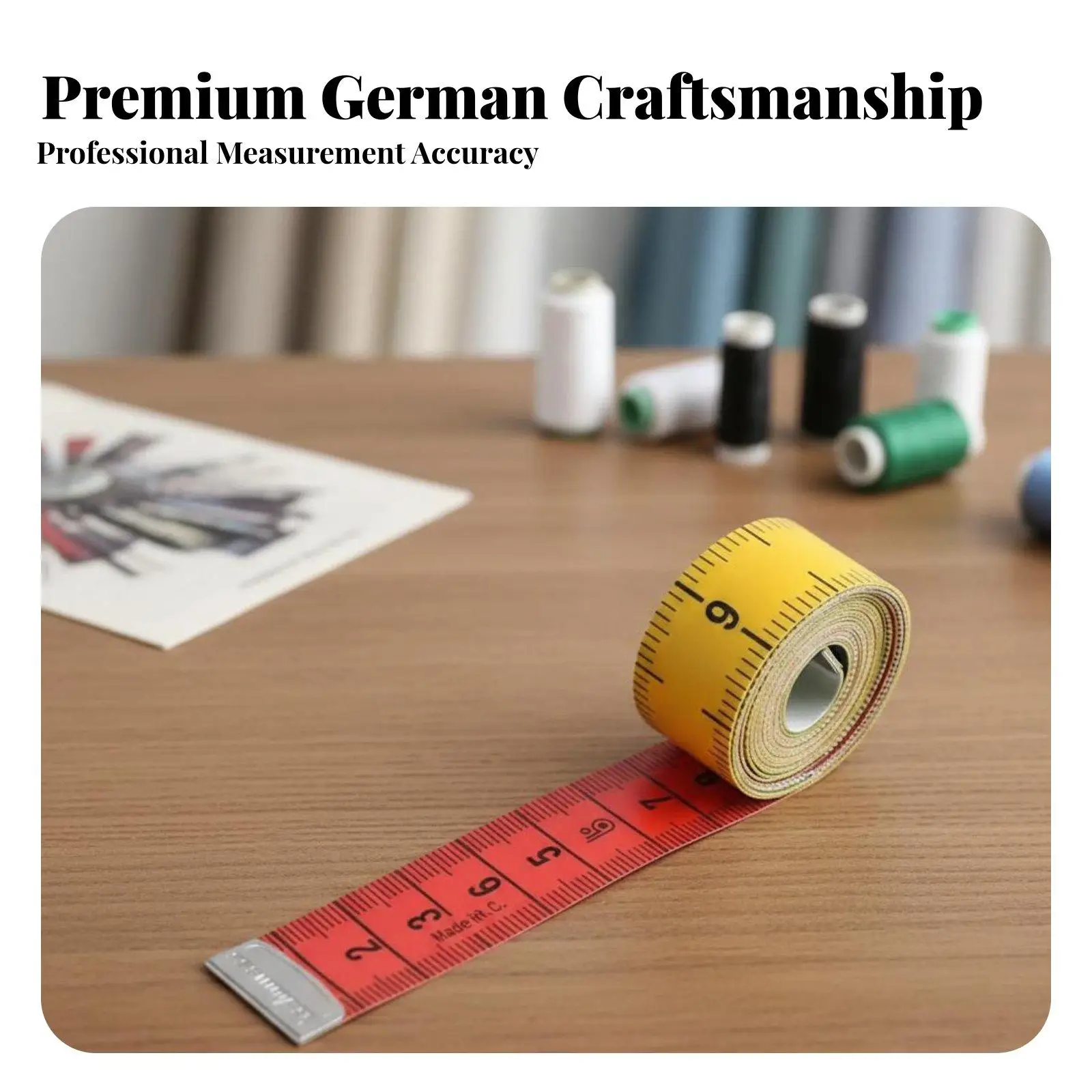 Sewing Tape Measure German Quality Sewing Tape Measure With Snap Fastener