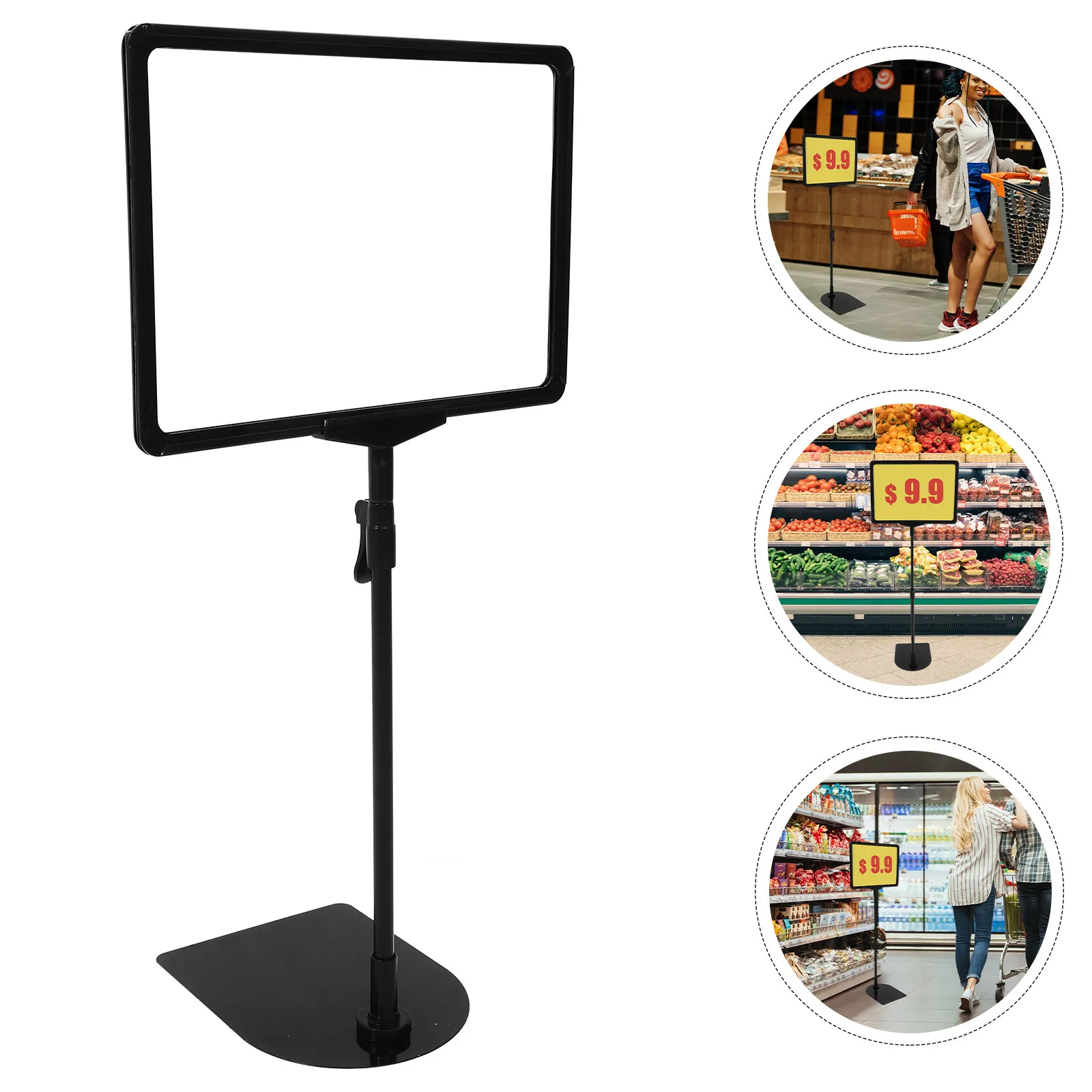 1Set Price Display Holder Sturdy Price Tag Stand for Retail Store Supermarket Advertising Promotional Sign Supermarket Supplies