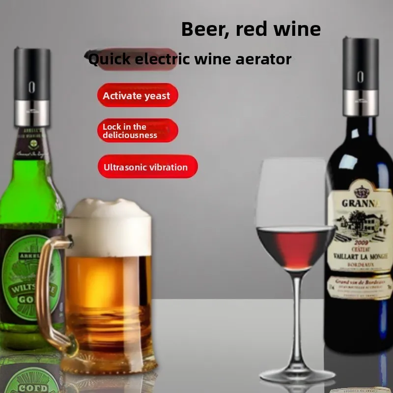 Portable Beer Foam Machine Red Wine Decanter Beer Foaming Machine Mixer Bottle Opening Artifact Beer Foamer