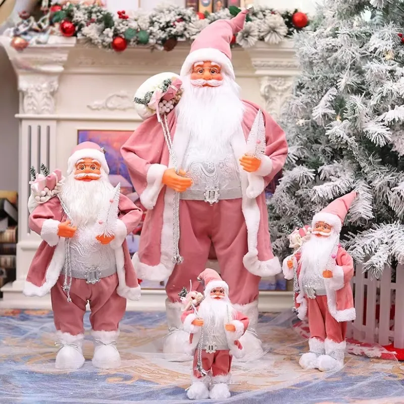 Big Size Christmas Dolls Santa Claus Toys Xmas Figurines Christmas Gift for Kid Gift Christmas for Home Window Table Decoration