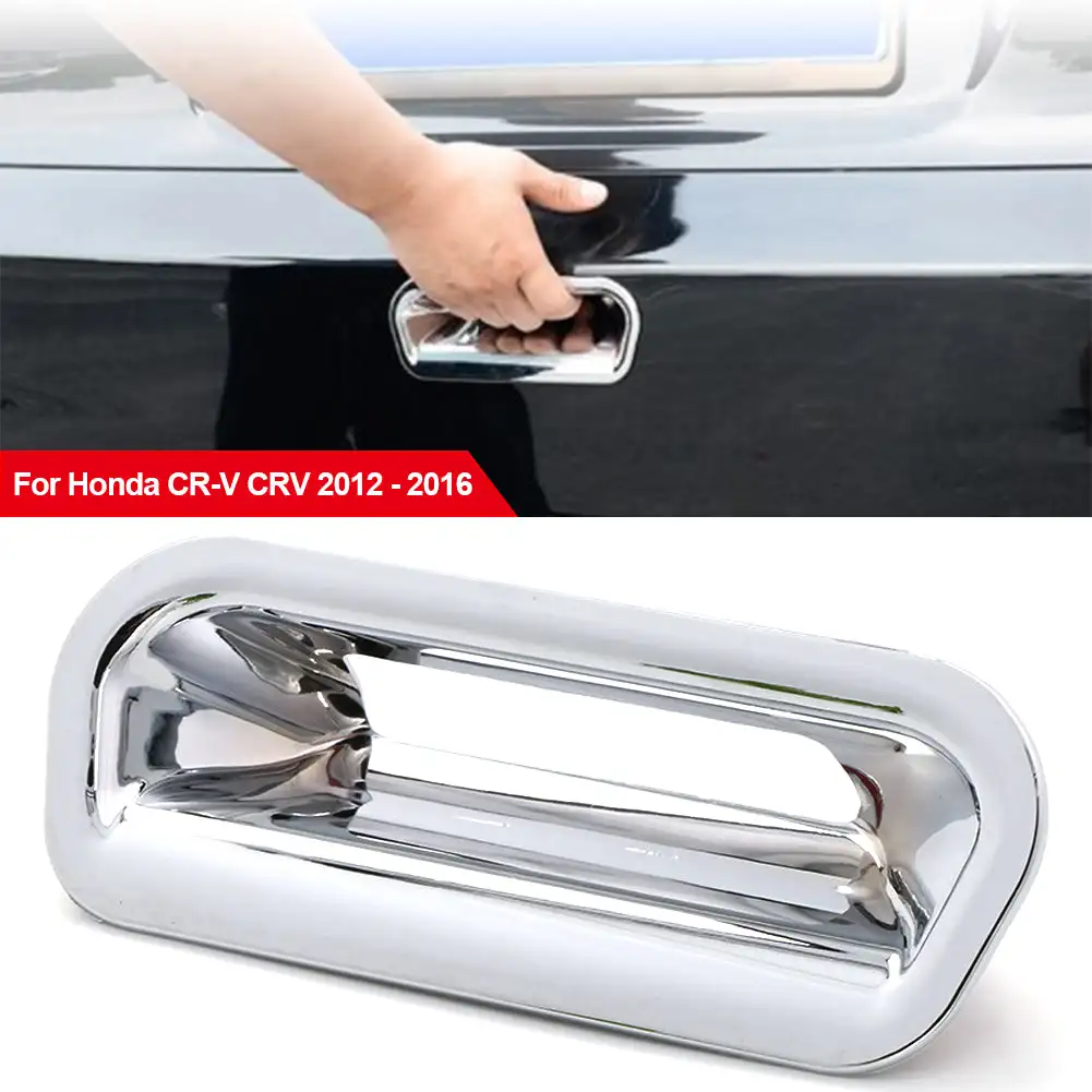 Car Accessories ABS Chrome Car Tail Trunk Rear Door Handle Bowl Cover Trim Tools For Honda CR-V CRV 2012 2013 2014 2015 2016