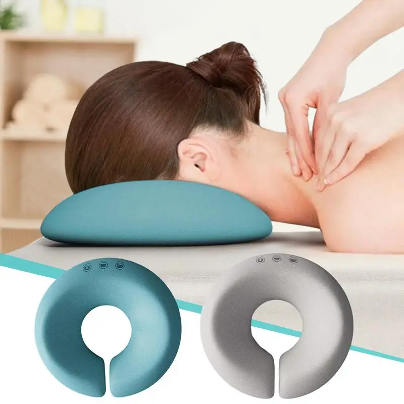 Almohada de masaje facial Suave para mujer, cojín con forma de U para SPA, 1 piezas