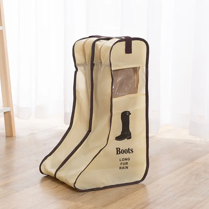 Schoenen Opbergzakken Cover Lange Rijlaarzen Stofdichte Organisator Draagbare Reizen Rits Zakje Accessoires Benodigdheden Item