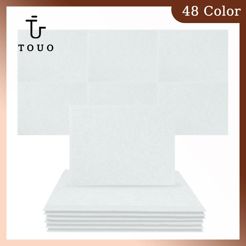 

TOUO Acoustic Insulation High Density Bedroom 6 Pcs Sound Insulation Panels Ktv Absorption Treatment Home Sound Proof Wall Panel