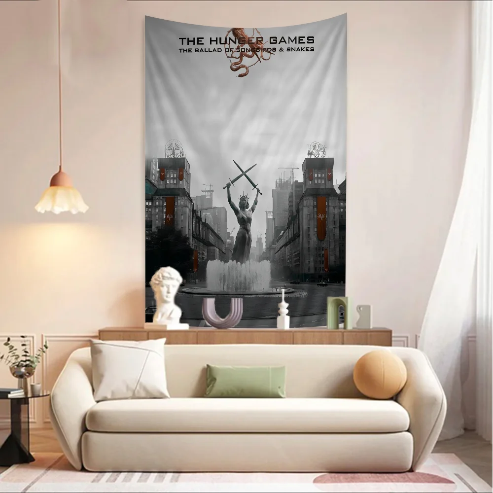 Hunger Games Ballad Songbirds Snake Anime Tapestry Hanging Tarot Hippie Wall Rugs DormDecoration Witchcraft Bohemian Decor