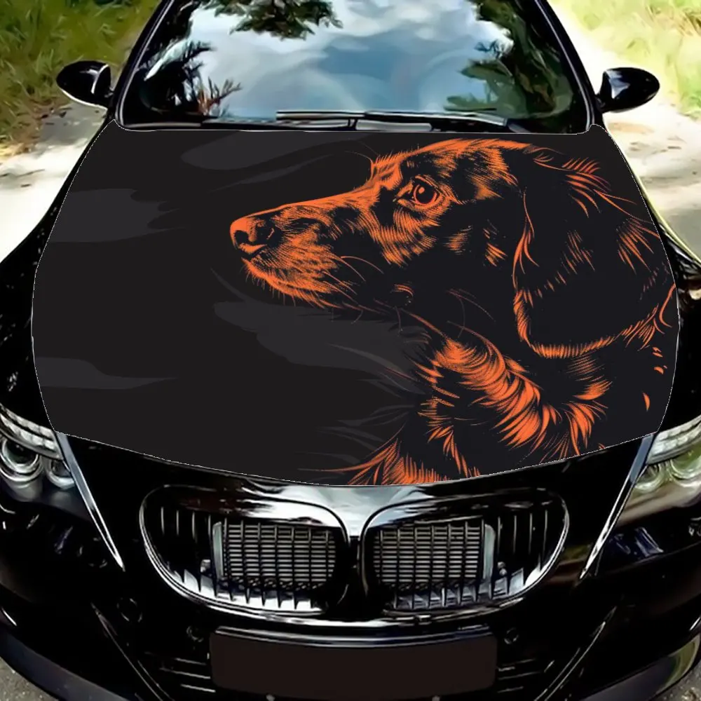 Stunning Dachshund Dog Car Sticker - Gorgeous Artwork, Durable Material