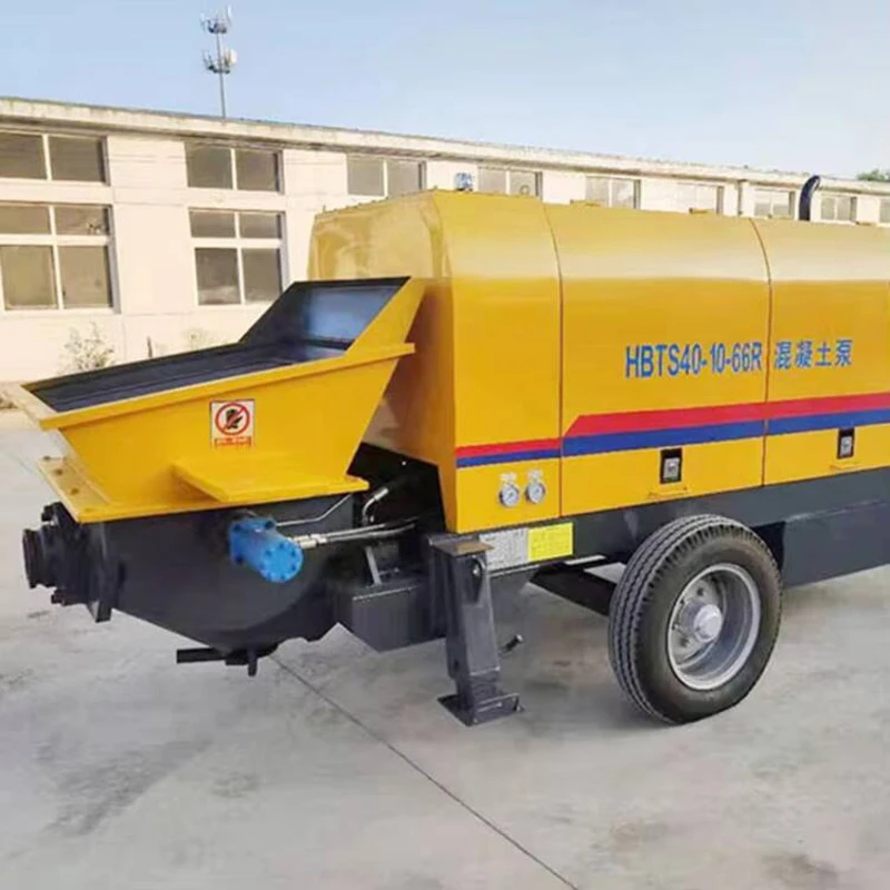 China 50 Cubic Meter Per Hour Diesel Mobile Pump Trailer Mounted Schwing Similar Concrete Pumps