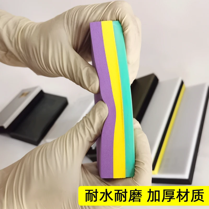 Car Paint Putty Sanding Board Abrasive Pad Manual Grinder With Sandpaper Using Grinding Board