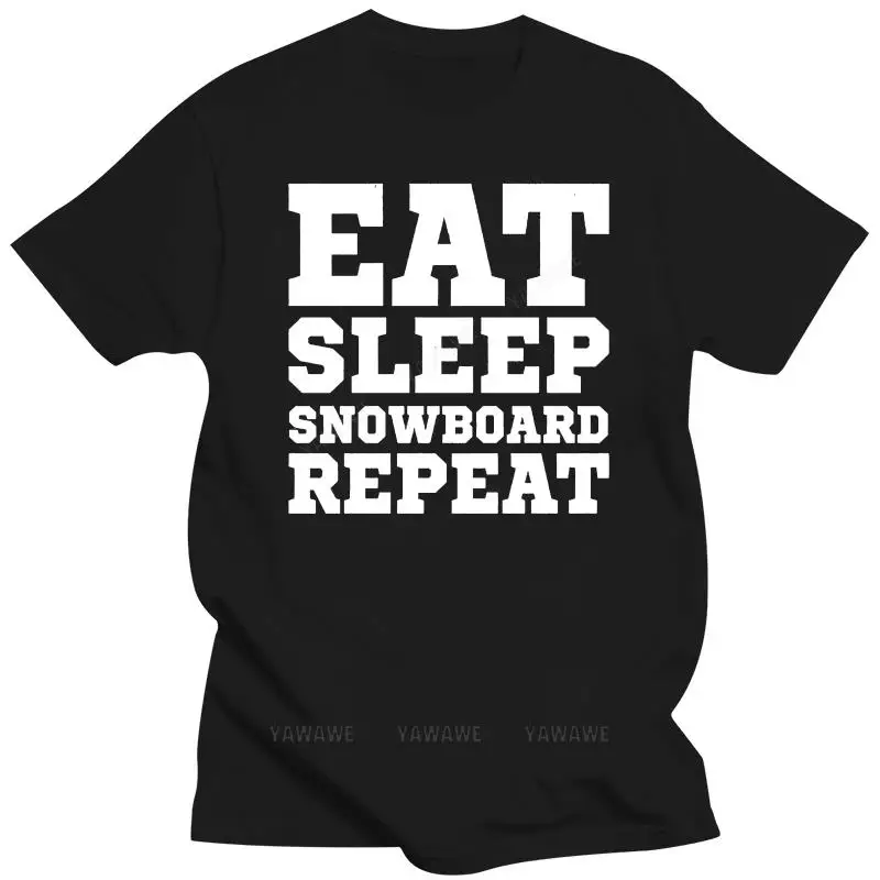 Eat Sleep Snowboard Repeat - Mens T Shirt - SportER / Winter Olympics- 13 ColoursMen'S T-Shirts Summer Fashion Swag Men top