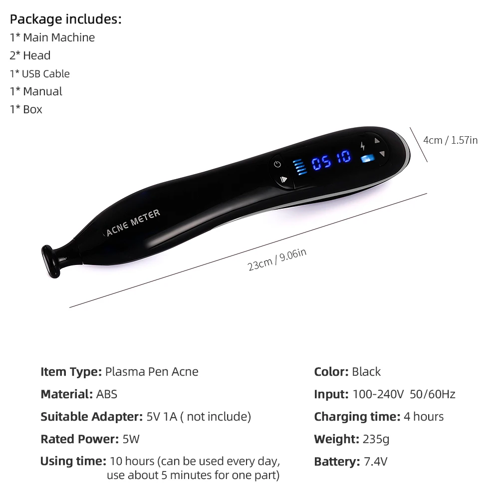 Ozon Acne Behandeling Machine Acne Verwijdering Krimpen Poriën Huidverjonging Plasma Pen Voor Face Lifting Huidverzorging Tool