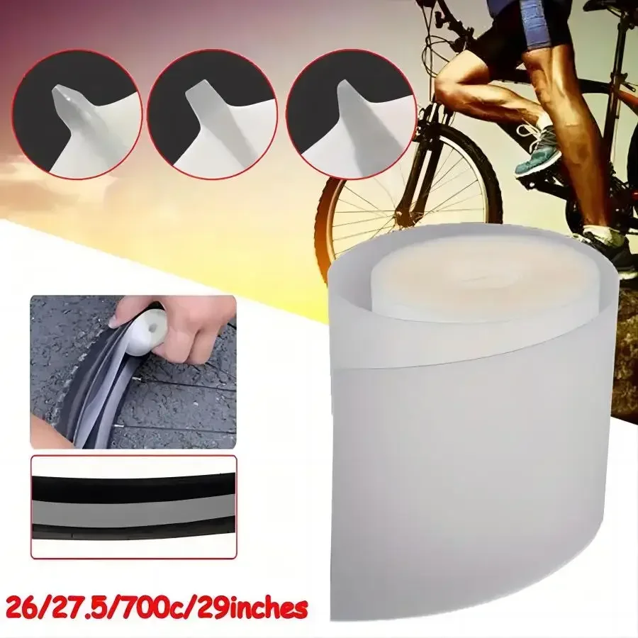 Tire Liner, 2pcs Bicycle Tyre Inner Tube Protector Puncture-Proof Tap Belt Anti-Flat 0.5mm Thickness, 700C/26/27.5"/29" - Image 6