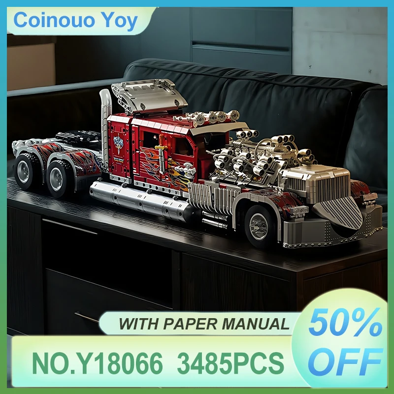 

Высокое качество В НАЛИЧИИ Y18066 MOC Технический RC Тор 24, грузовик, строительные блоки, кирпичи, сборная модель, игрушки «сделай сам», рождественские подарки для мальчиков