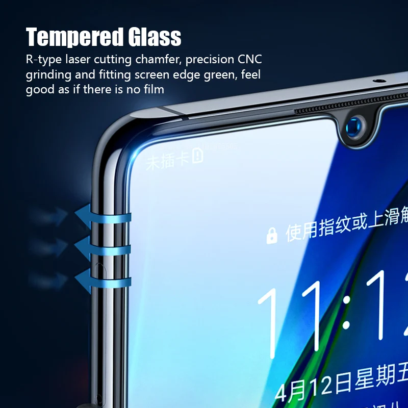 4PCS Screen Protectors Safety Cover Film forHonor 10 20 Lite Global X8 Tempered Glass for Honor 20 Pro 8X 9X Global