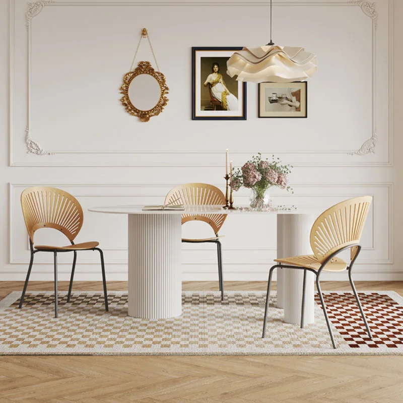 

# Для современного света, роскошный обеденный стол, яркая каменная плита, маленькая квартира, обеденный стол во французском кремовом стиле, овальные островные столы