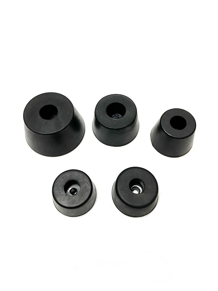 Built-In Iron Washer Black Rubber Foot Pad Machine Vibration Damping Furniture Leg And Floor Collision Protection Block