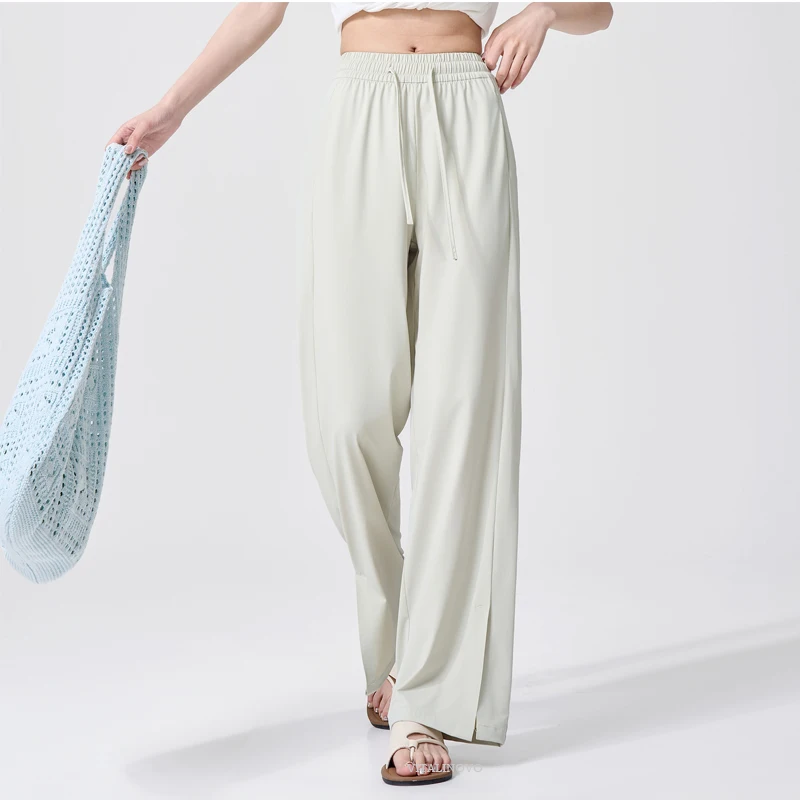 UPF 50+ Wide Leg Pants for Women with Side Slit, Lightweight Quick-Dry for Travel, Hiking and Everyday Wear — detail 7