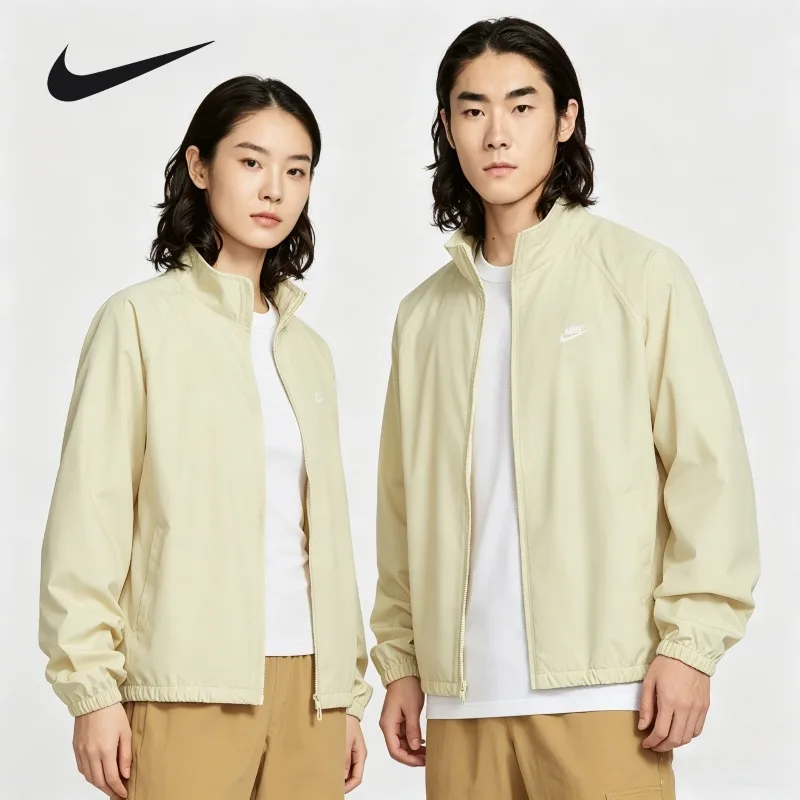 Nike Woven Color Block Anorak Jacket Spring Autumn Oversized Multi Pocket Hiking Travel Wind CoatHV1140-229 1PCS